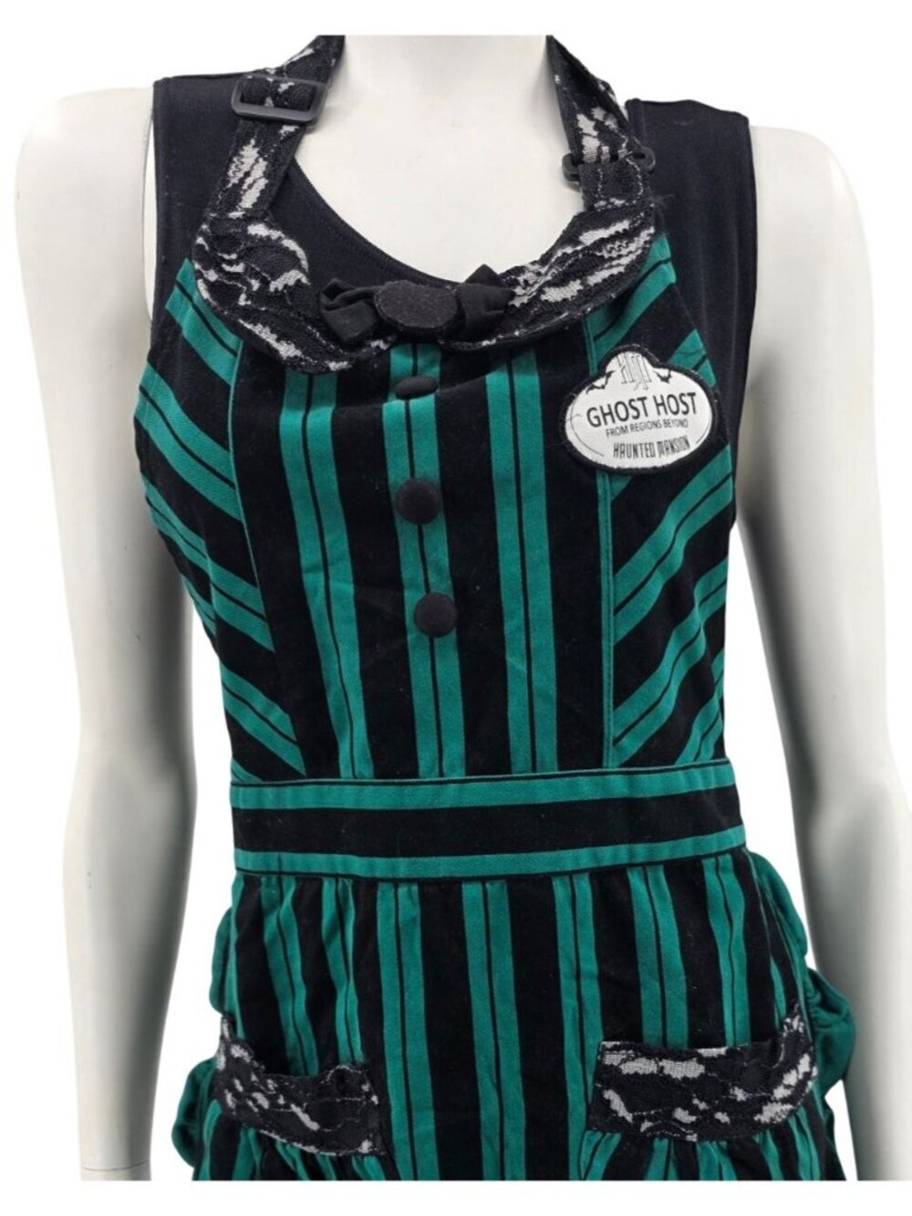 The Haunted Mansion Disney Ghost Host Apron Adult Size OS
